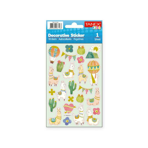Picture of TANEX KIDS DECORATIVE LLAMA AND CACTUS STICKERS